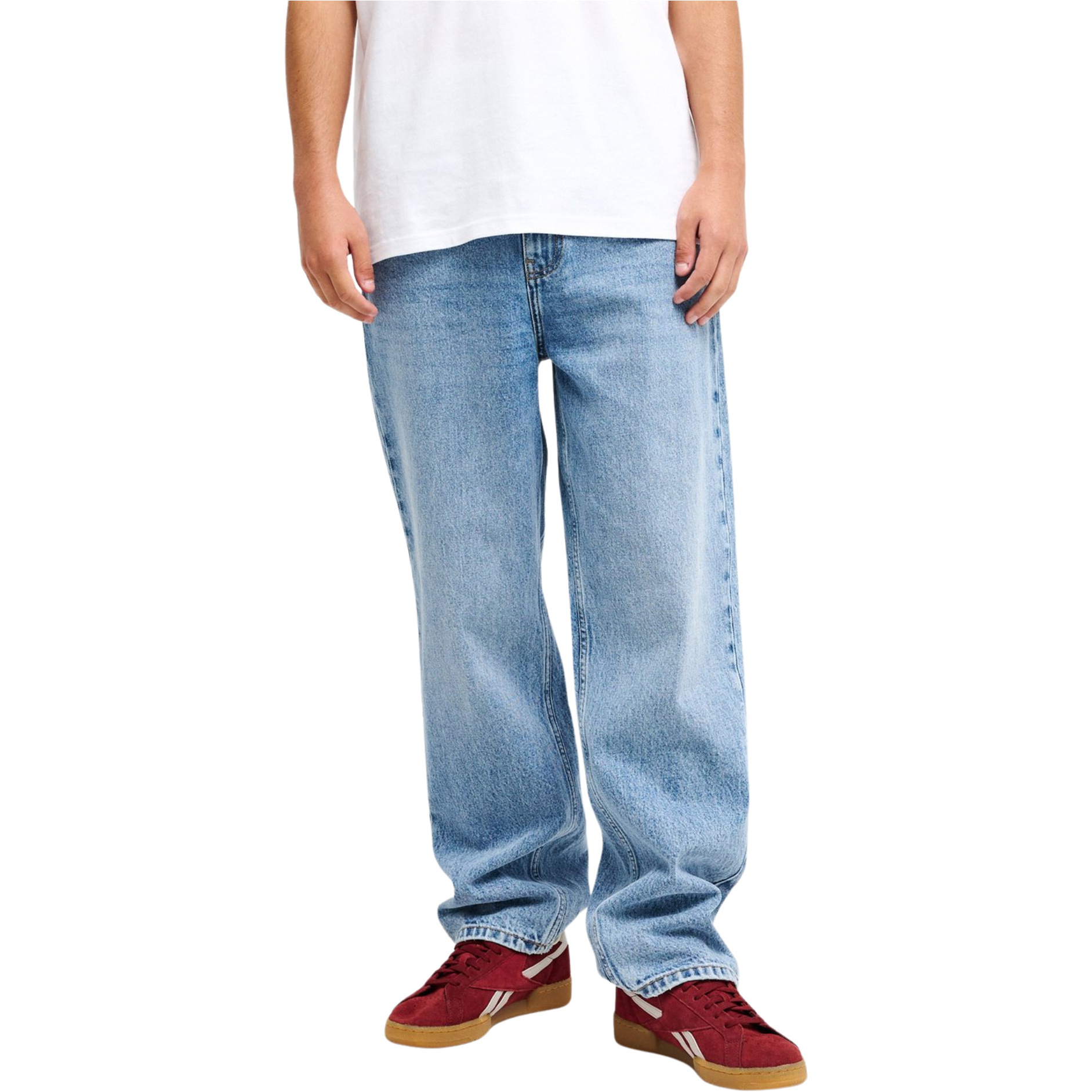 2026 Quiksilver Mens Relaxed Denim Jeans EQYDP03509 - Double Stone Used